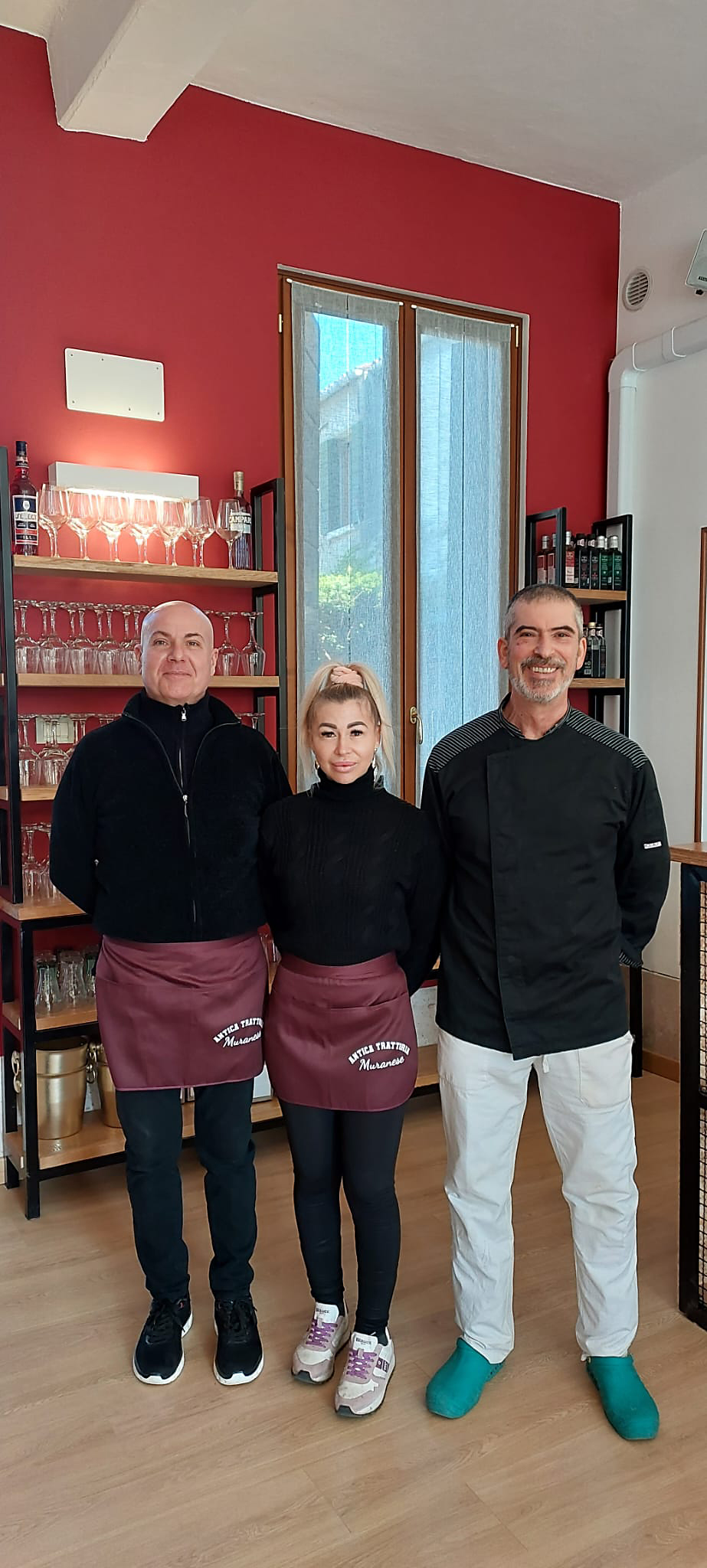Paolo, Andrea e Alessandro di Antica Trattoria Muranese a Murano